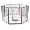 40 Inch 8 Metal Panel Heavy Duty Pet Playpen Dog Fence - As pictures show