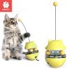 KIMPETS Cats Toy Tumbler Tracks Leaking Food Ball Toys Interactive Cat Intelligence Training Amusement Pet Products Cat Tunnel - Pink