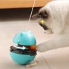 KIMPETS Cats Toy Tumbler Tracks Leaking Food Ball Toys Interactive Cat Intelligence Training Amusement Pet Products Cat Tunnel - Yellow