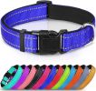 Reflective Dog Collar; Soft Neoprene Padded Breathable Nylon Pet Collar Adjustable for Medium Dogs - Navy Blue - X-Large (Pack of 1)