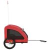 Pet Bike Trailer Red Oxford Fabric and Iron - Red