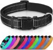 Reflective Dog Collar; Soft Neoprene Padded Breathable Nylon Pet Collar Adjustable for Medium Dogs - Black - Large (Pack of 1)