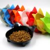 Pet cat bowl Non slip cute cat shaped colorful High Quality cat bowl cat food bowl - yellow