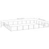 Dog Kennel Silver 376.7 ft² Steel - Silver