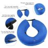 Soft Dog Cone Collar for After Surgery - Inflatable Dog Neck Donut Collar - Elizabethan Collar for Dogs Recovery - CQLQ05 Cows Point hook and loop - S