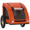 Pet Bike Trailer Orange Oxford Fabric and Iron - Orange