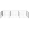 Dog Kennel Silver 32.3 ft² Steel - Silver