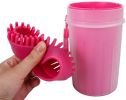 Pet Portable Paw Cleaner Dog Paw Washer Cup Paw Cleaner for Cats and Small / Medium / Large Dogs - pink - large