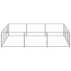 Dog Kennel Silver 96.9 ft² Steel - Silver