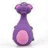 Latex sound toys for dogs; cartoon dog toy for elephants and cows; pet toy - Purple Elephant