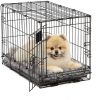 Dog Plush Bed Comfortable Crate Bed Washable Bed Kennel Pad Fit for Pet Cage - Gray - S