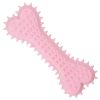 2pcs New dog grinding teeth biting toys Creamy scented with prickly flat bones Large and small dog teeth grinding toys; dog's gifts - 2pcs - Pink