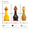 Pet Latex Bite Toy Grows Strangely Standing Chicken Big Mouth Duck Latex Sounding Bite Resistant Dog Toy - Yellow duck