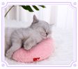 Cat U-shaped pillow protection cervical vertebra deep sleep pet pillow dog cat pillow dog dog toy cat toy - white - 24*20*7cm