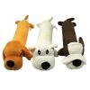 Pet dog gnaws and makes sounds toy dog plush toy; clean teeth toy dog toy cat toy - Coffee dog