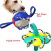 Dog Soccer Ball Interactive Pet Toys Foldable Ball Molar Toy Outdoor Training Ball for Puppy Dog Chew Dog Accessories - Green