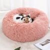 Pet Bed For Dog & Cat; Plush Cat Bed Warm Dog Bed For Indoor Dogs; Plush Dog Bed; Winter Cat Mat - Light Grey - 40cm/15.7in