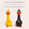 Pet Latex Bite Toy Grows Strangely Standing Chicken Big Mouth Duck Latex Sounding Bite Resistant Dog Toy - Brown cock