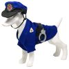 Pet Life 'Pawlice Pawtrol' Police Pet Dog Costume Uniform - Blue - X-Small