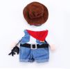 Pet Life 'Rodeo Bones' Cowboy Pet Dog Costume Uniform - DENIM BLUE - Medium