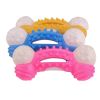 Dog Toys Dog Chew Toy Durable for Aggressive Chewers Teeth Cleaning, Safe Bite Resistant - yellow