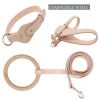 Pet Life 'Ever-Craft' Boutique Series Adjustable Designer Leather Dog Collar - Pink - Medium