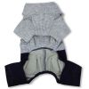 Touchdog Vogue Neck-Wrap Sweater and Denim Pant Outfit - Grey - X-Large