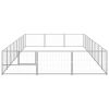 Dog Kennel Silver 258.3 ft² Steel - Silver