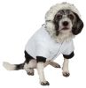 Aspen Winter-White Fashion Pet Parka Coat - Medium