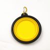 2PCS Folding Bowl Outdoor Portable Dog Bowl Drinking Bowl Dog Bowl Cat Bowl Pet accompanying Cup Dog Bowl - (2pcs)Large buckle 1000ml - Yellow