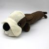 Pet dog gnaws and makes sounds toy dog plush toy; clean teeth toy dog toy cat toy - Coffee dog