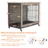 38 Inch Heavy-Duty Dog Crate Furniture - Gray